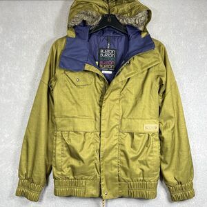 Vintage BURTON DryRide Women's Ski Gorpcore Dark Green Full Zip Jacket Size XXS